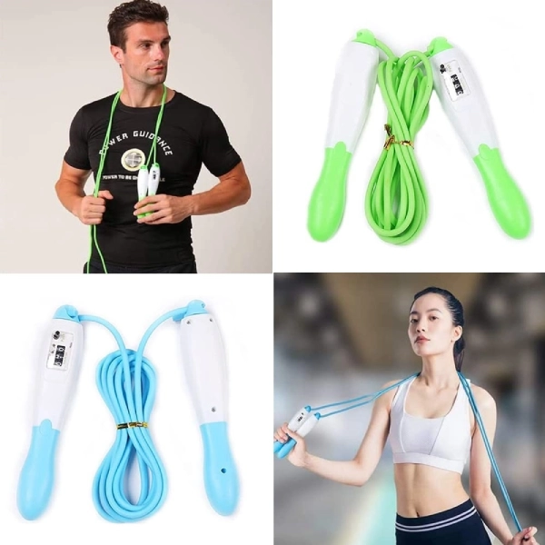 Corde à Sauter Réglable 240cm Avec Poignées En Bois Arc-en-Ciel - Pour Enfants, Sport Et Jeu