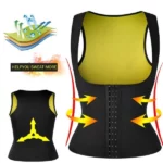 débardeur de sudation femme hot v-shape, survêtement de fitness bruleur de graisse