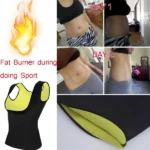 débardeur de sudation femme hot v-shape, survêtement de fitness bruleur de graisse