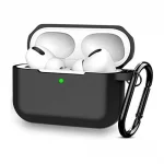 étui de protection en silicone pour apple airpods et inkax t3 noir