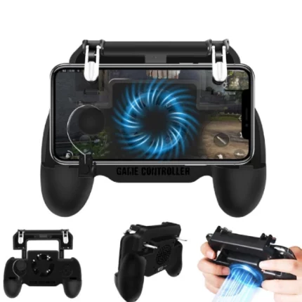 manette de jeu mobile 4en1 pour smartphone sp+, powerbank, refroidisseur, jeux pubg, freefire, call of duty, brawl stars