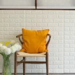 panneaux muraux adhésifs motif brique 3d 38x70cm, panneau mural 3D blanc imperméable effet pierre naturelle