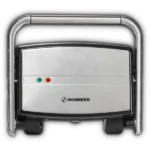 appareil panini-grill hommer grand modèle inox 1200w 1500w silver