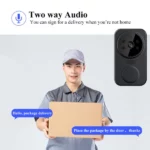 Sonnette Sans Fil Caméra HD WiFi Tuya M8 – Image 4