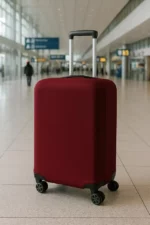 housse de valise élastique rouge bordeaux