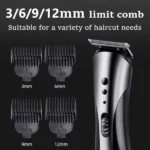 Kemei KM-1407 Tondeuse à Cheveux Sans Fil Multifonctions 3en1 – Image 3