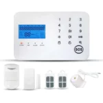 kit d'alarme sans fil wifi gsm sim wale tuya wl-jt99cs blanc