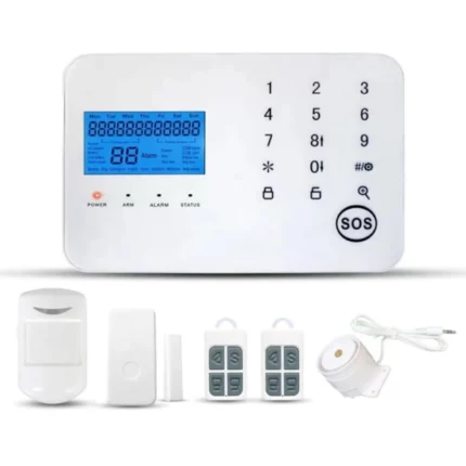 kit d'alarme sans fil wifi gsm sim wale tuya wl-jt99cs blanc