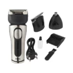 rozia hq5201 tondeuse cheveux professionnelle rechargeable 3en1 pour cheveux, barbe, nez