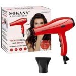 sokany sèche-cheveux professionnel sk-174 rouge