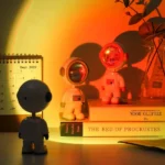 veilleuse projecteur néon led astronaute, astronauts starry sunset lamp LED rainbow neon projector