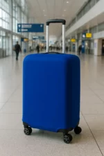 housse de valise élastique bleu
