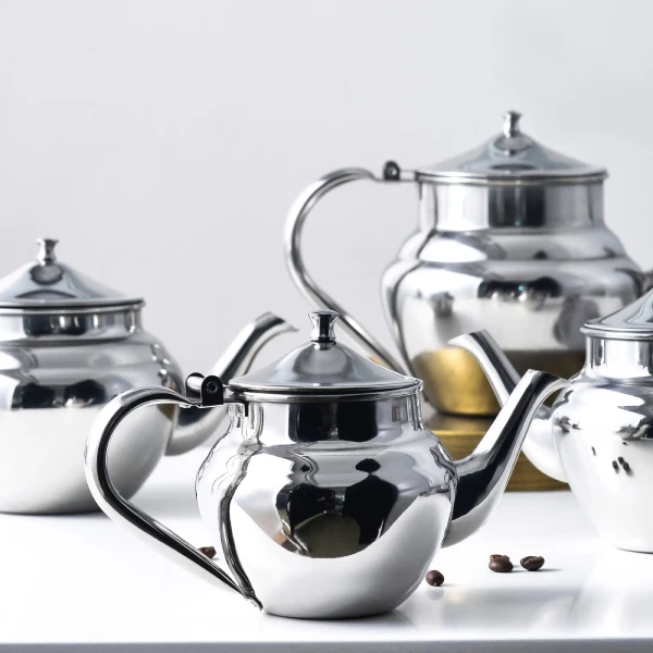 Arabian Tea Set – Service à Thé Arabe en Inox - 12 Pièces