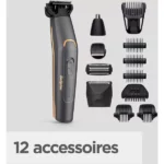 babyliss tondeuse cheveux 12en1 graphite precision mt987e