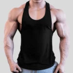 débardeur de sport gym musculation noir