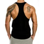 débardeur de sport gym musculation noir