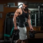 débardeur de sport gym musculation noir