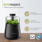 moulinex la moulinette eco respect hachoir 1000w noir