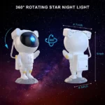 projecteur galaxie astronaute star led, astronaut galaxy projector starry night light