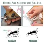 SAEDAY Kit Tondeuse et Toilettage pour Chats et Chiens SD-865 - 12 Pièces – Image 4