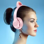casque sans fil bluetooth oreilles de chat p47m