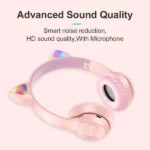 Casque Sans Fil P47M Oreilles de Chat – Image 3