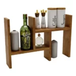 mini étagère de rangement pliable en bois, porte épices
