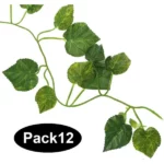 pack de 12 guirlandes de lierre artificielles 80 feuilles 2m 24m