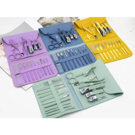 ensemble de manucure et pédicure coupe-ongles professionnel 12 pièces en inox