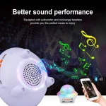 GRIFEMA GD1002-2 Lampe Projecteur Étoiles Musicale USB Bluetooth à Rotation 360° + Télécommande – Image 3