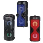 haut-parleur bluetooth portable karaoké zqs 4209 10w noir, bleu, rouge