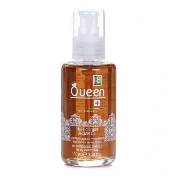 iris beauty queen sérum huile d'argan pour cheveux secs et frisés 100ml