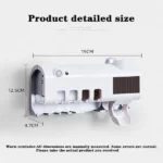 Porte-Brosse à Dents Stérilisateur UV Solaire Intelligent + Presse-Dentifrice – Image 4