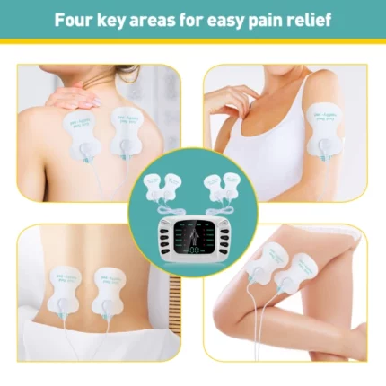 appareil de massage physiothérapie électrique numérique ems tens, 8 modes