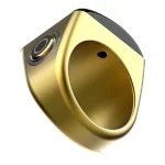 bague compteur de tasbih numérique equantu qb702 lite gold, smart tasbeeh ring
