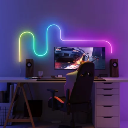 bande lumineuse néon led rgb 5m, led smart neon strip light