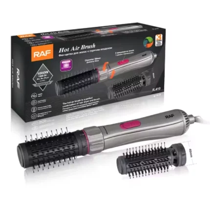 brosse soufflante sèche-cheveux 2en1 raf r.410 1000w