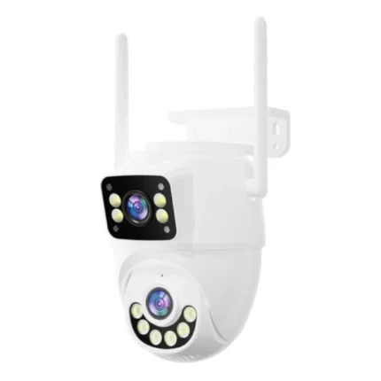 caméra de surveillance ptz double lens 6mp v380 pro, détection de mouvement ai, zoom x10, vision nocturne