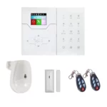 focus line kit système alarme intelligent gsm + wifi ha-vgt sans fil filiaire, contrôle application, écran tactile, sirène extérieure