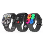 hainoteko smartwatch sq-9 + 3 bracelets noir