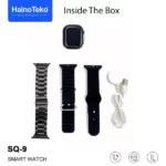 hainoteko smartwatch sq-9 + 3 bracelets noir