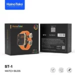 hainoteko smartwatch st-1 noir + buds écouteurs bluetooth