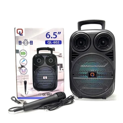 haut-parleur bluetooth portable 6.5" 80w ql-602