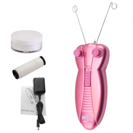 kemei km-2777 épilateur électrique à fil de coton pour visage et corps femme