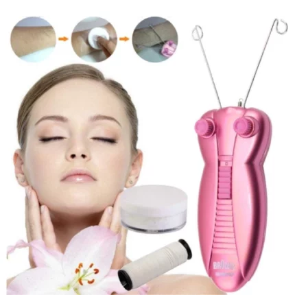kemei km-2777 épilateur électrique à fil de coton pour visage et corps femme