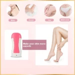 Kit Épilation 3en1 : Chauffe-Cire + Cartouche Cire Roll-On + Bandes – Image 3