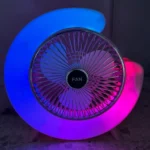 mini ventilateur de bureau led rgb usb