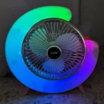 mini ventilateur de bureau led rgb usb