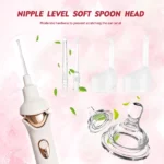 aspirateur nettoyeur cire d'oreille électrique sans fil rechargeable led mym-11-02