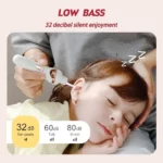 nettoyeur cire d'oreille électrique sans fil rechargeable led mym-11-02